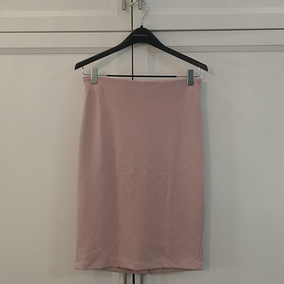 Women's blush knee length skirt - Picture 1 of 2